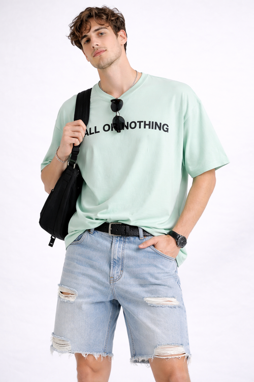 ALL OR NOTHING OVERSIZED FIT TSHIRT image 1