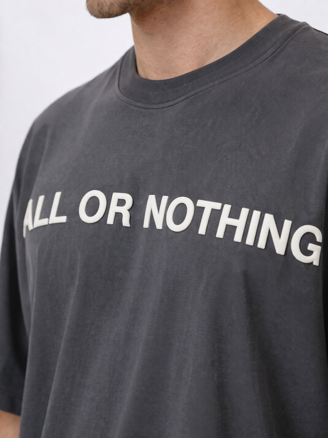 ALL OR NOTHING OVERSIZED FIT TSHIRT image 3