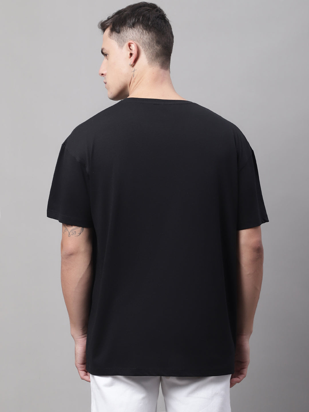 Saturday Printed Black-Color Oversize-Fit T-shirt for Men image 6