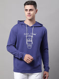 Men's Typography Printed Hooded Sweatshirt image 0