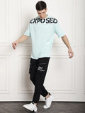 Black Cotton Printed Cargo Joggers For Men image 1