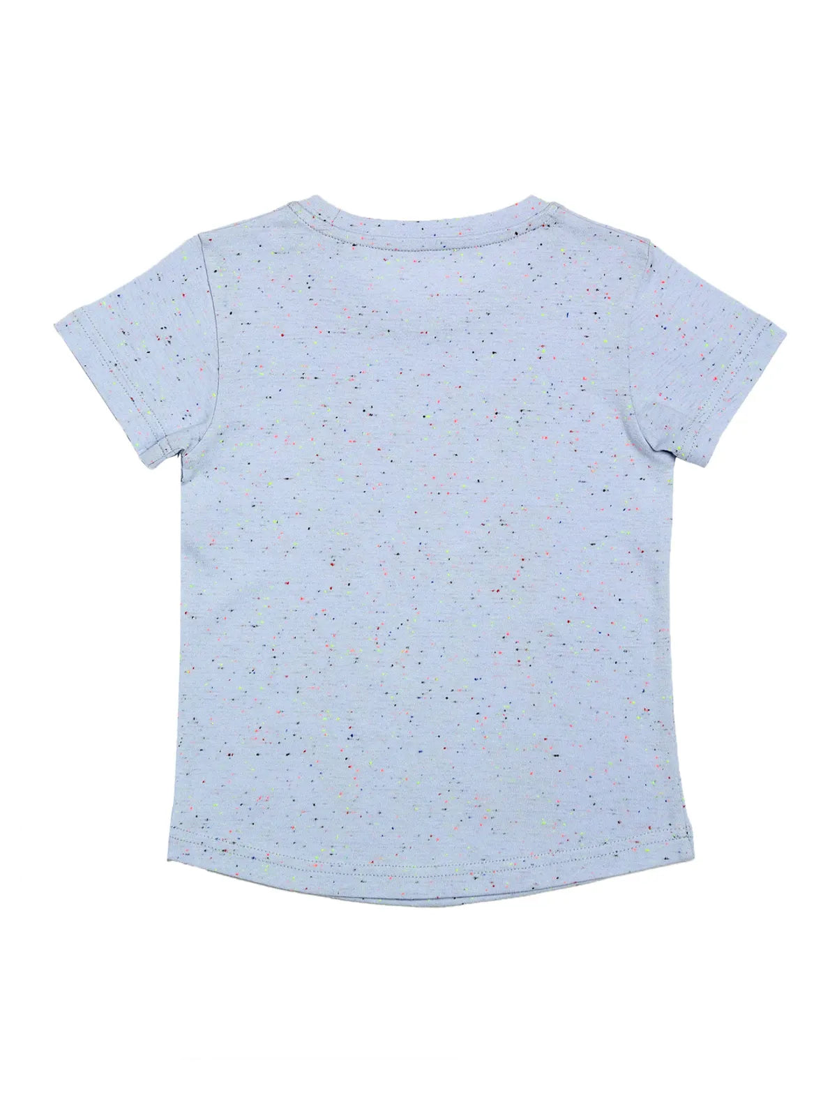 Door74 Unisex Blue Sunday Funday Ptinted Round Neck T-Shirt - 3-4Y image