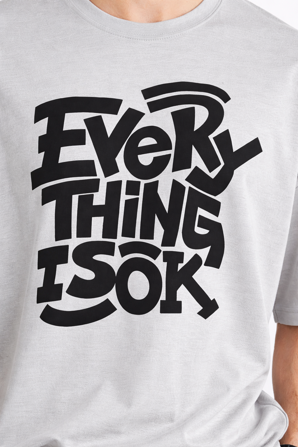 EVERYTHING IS OK OVERSIZED FIT TSHIRT image 3