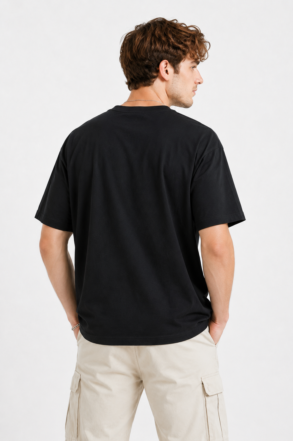 BLACK OVERSIZE FIT TSHIRT image 1