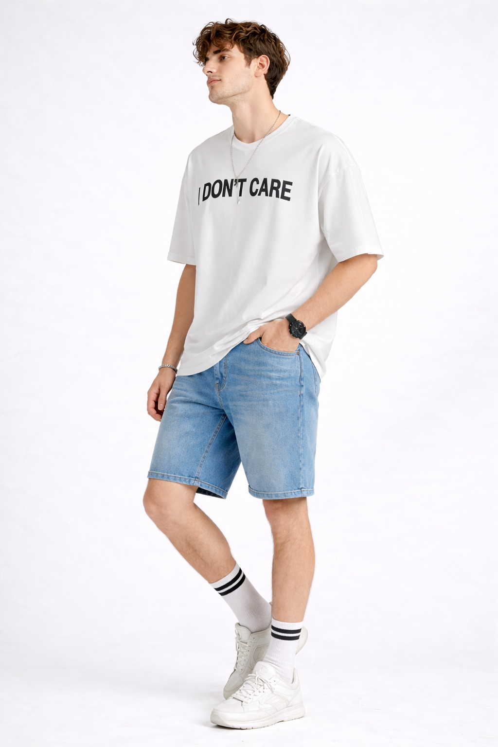 I DON'T CARE OVERSIZED FIT TSHIRT image 2