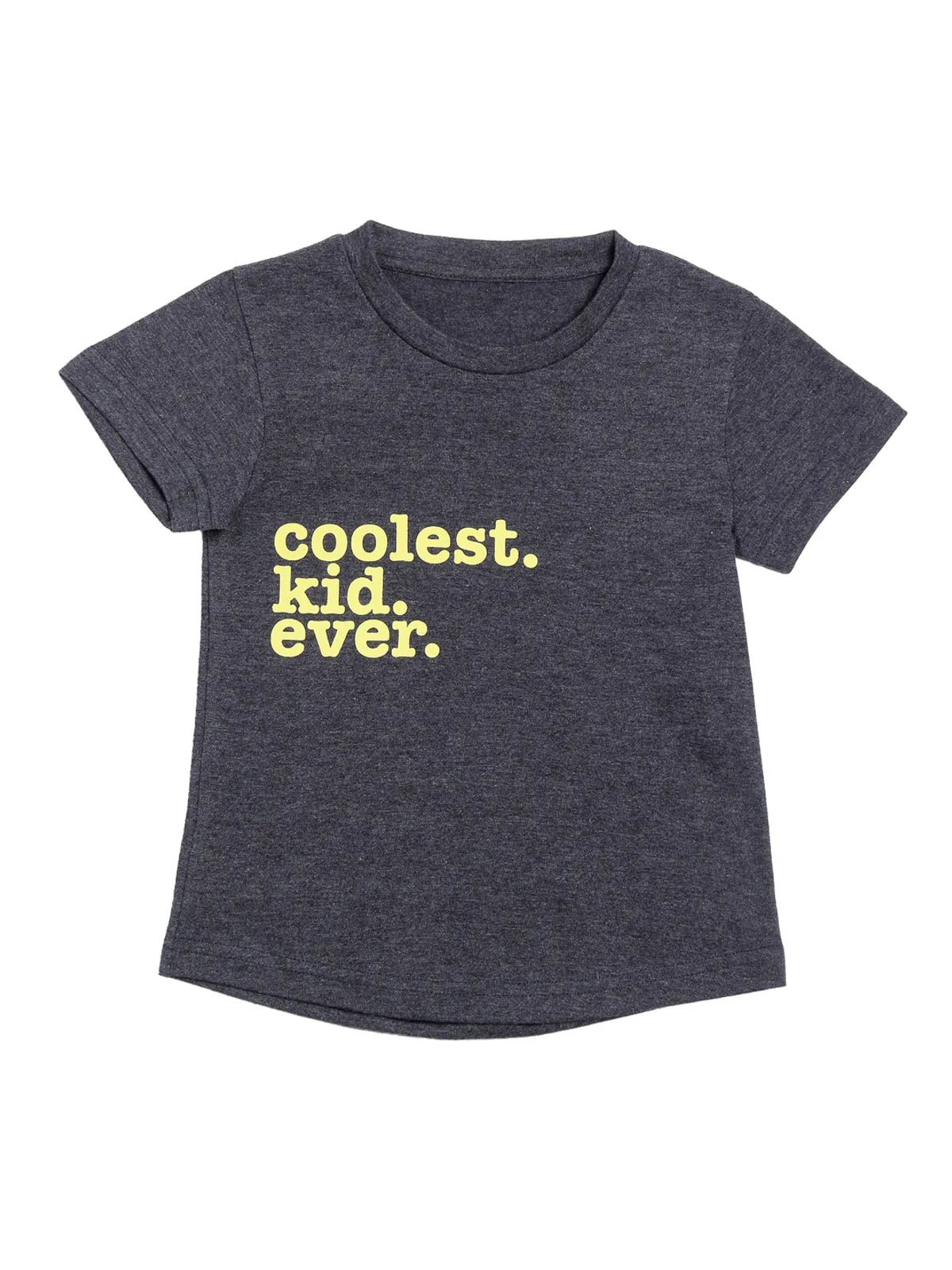 Door74 Unisex Navy Coolest Kid Ever Printed Round Neck T-Shirt - 7-8Y image