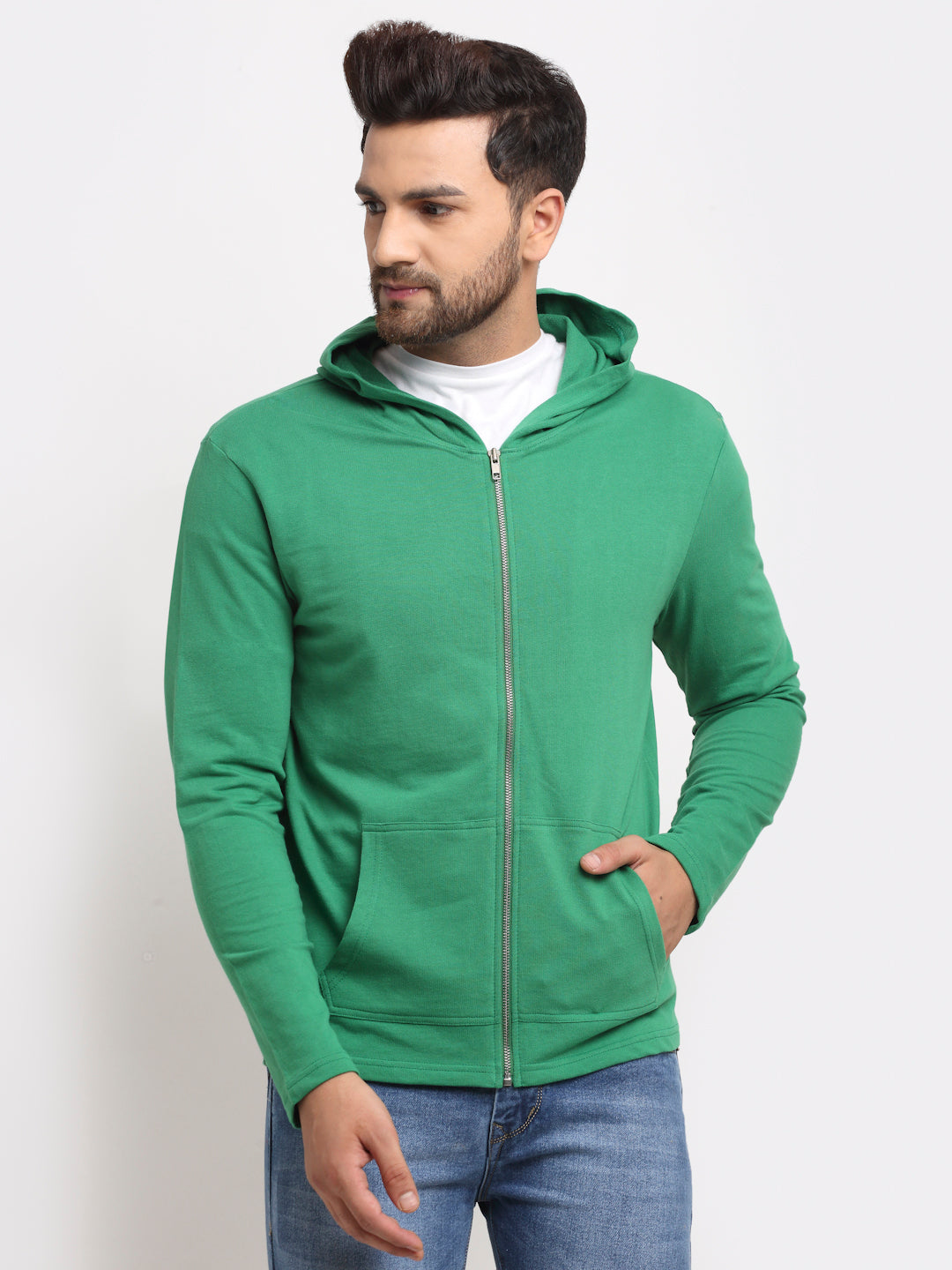 DOOR74 STYLISH HOODED JACKET WITH POCKETS image 0