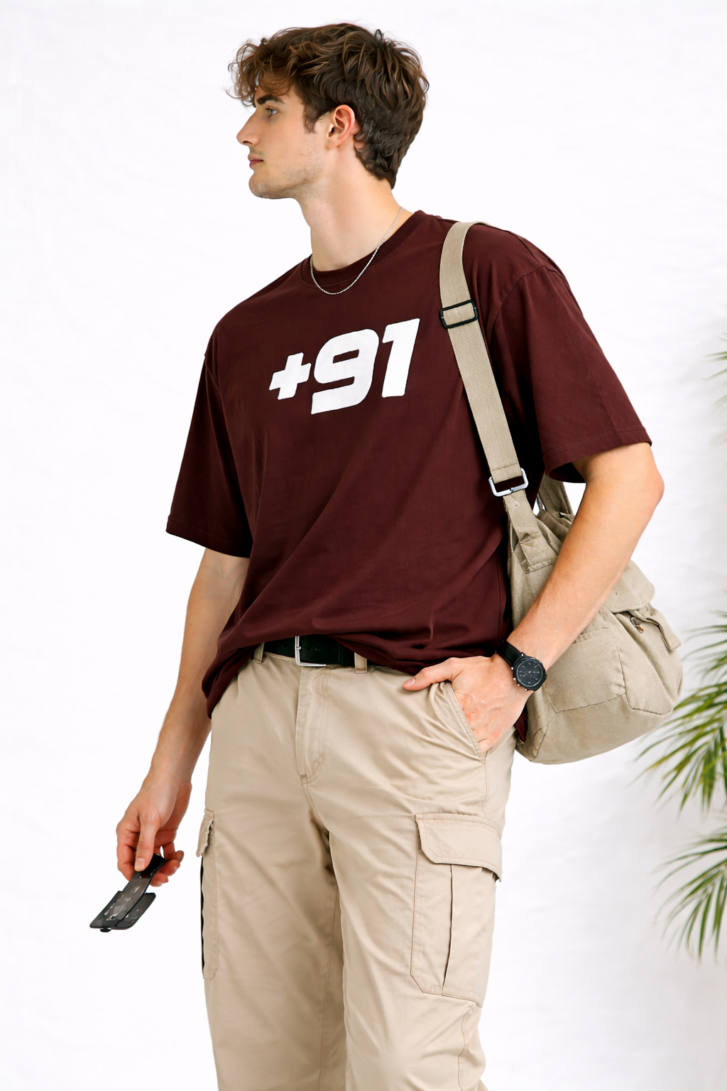 '+91 OVERSIZED FIT TSHIRT image 2