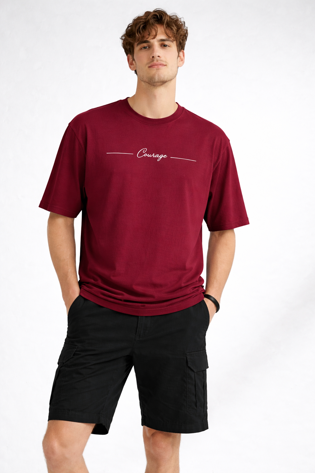 COURAGE OVERSIZED FIT TSHIRT image 2