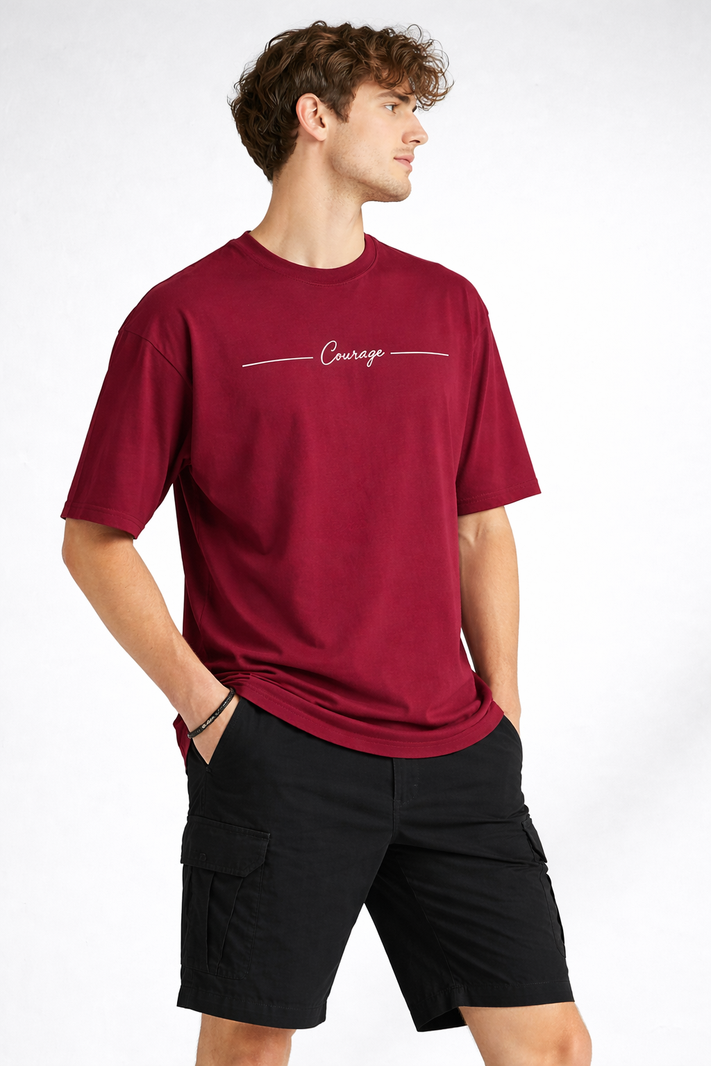 COURAGE OVERSIZED FIT TSHIRT image 3