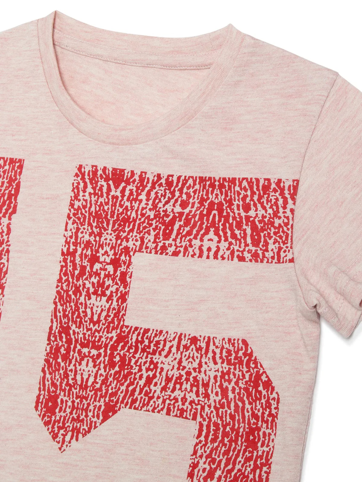 Door74 Unisex Pink 15 Printed Round Neck T-Shirt - 11-12Y image
