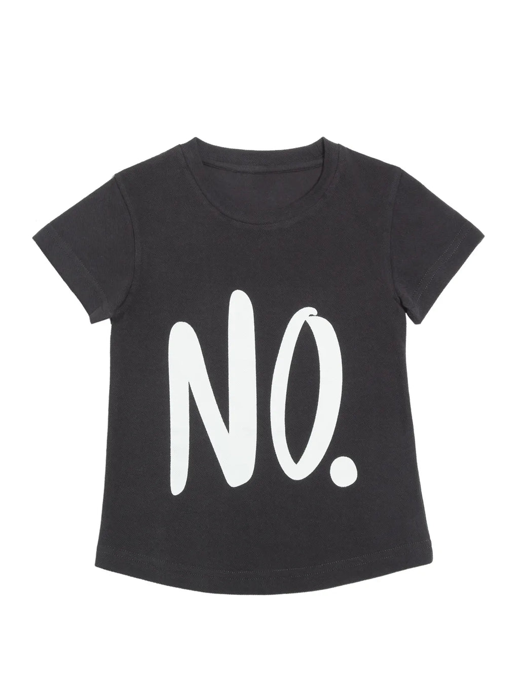 Door74 Unisex Grey No Printed Round Neck T-Shirt - 7-8Y image