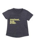 Door74 Unisex Navy Coolest Kid Ever Printed Round Neck T-Shirt image 0